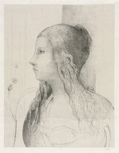 Brünhilde in Schemering van de Goden, 1894 door Odilon Redon