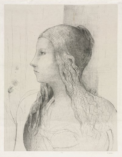 Brünnhilde in Schemering van de Goden door Odilon Redon