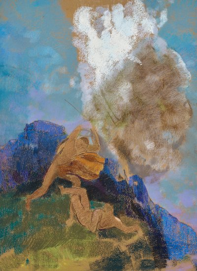 Kaïn en Abel door Odilon Redon