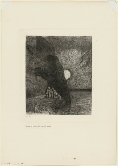 Onophoudelijk aan mijn zijde roert zich de demon, plaat 7 uit Charles Baudelaire