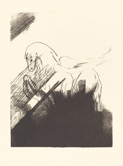 Gevleugeld paard door Odilon Redon