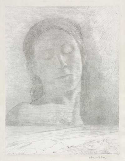 Gesloten Ogen door Odilon Redon