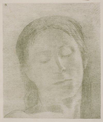 Gesloten Ogen door Odilon Redon