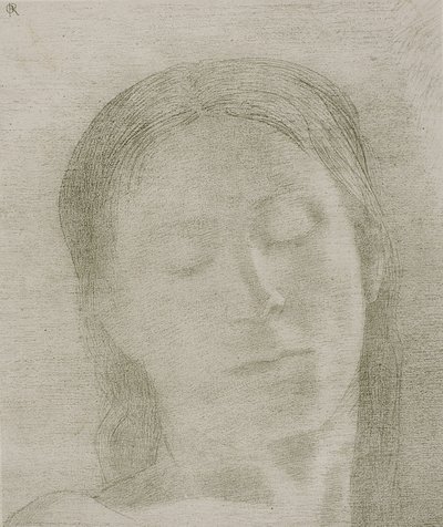 Gesloten Ogen door Odilon Redon