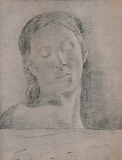 Gesloten Ogen, ca. 1890, 1946 door Odilon Redon