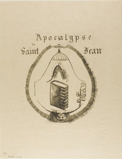 Cover-Frontispiece voor de Apocalyps van Johannes door Odilon Redon