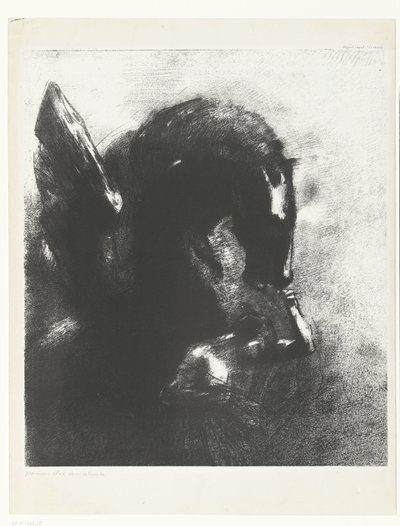 De gevangen Pegasus door Odilon Redon