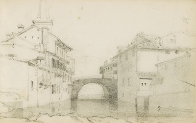 Tekening uit een album getiteld "Het Baskenland", 1862-63 door Odilon Redon
