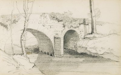 Tekening uit een album getiteld "Het Baskenland", 1862-63 door Odilon Redon