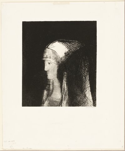 Druidin door Odilon Redon