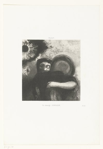 Een vreemde jongleur door Odilon Redon