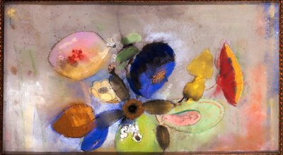 Bloemen, 1907-10 door Odilon Redon