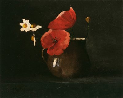 Bloemen: Klaprozen en Madeliefjes door Odilon Redon