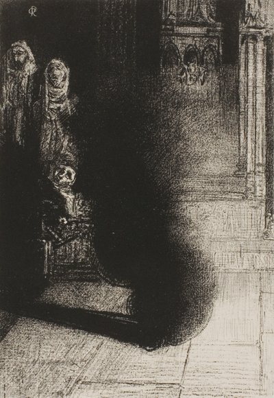 Frontispice voor Les Flambeaux noirs door Emile Verhaeren door Odilon Redon