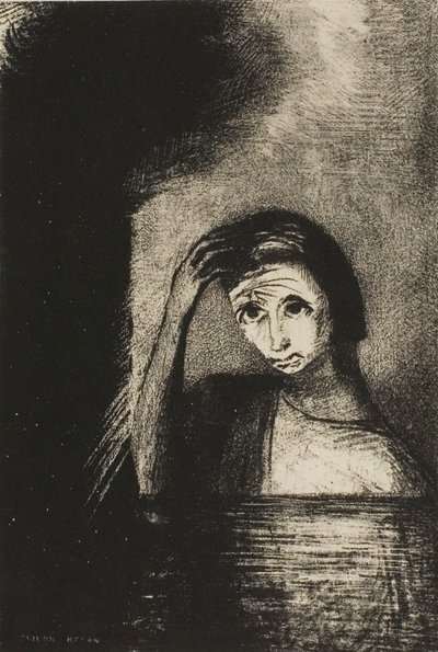 Frontispice uit Emile Verhaerens Les Debacles door Odilon Redon
