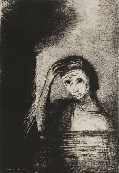Frontispice uit Emile Verhaerens Les Debacles door Odilon Redon