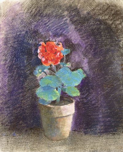 Geranium door Odilon Redon