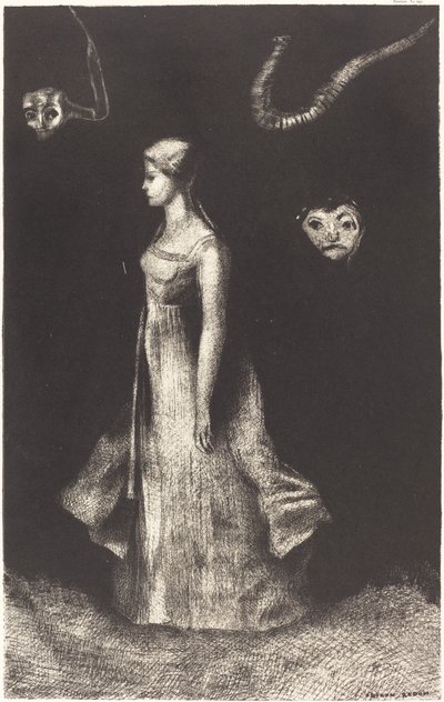 Obsession door Odilon Redon