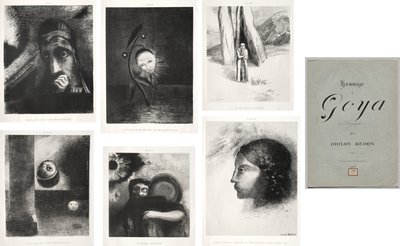 Hulde aan Goya door Odilon Redon