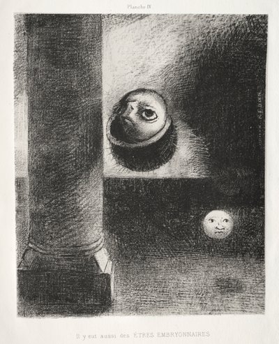 Hulde aan Goya: Er waren ook embryonale wezens door Odilon Redon