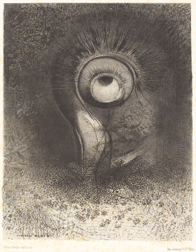Er was misschien een eerste visie geprobeerd in de bloem door Odilon Redon