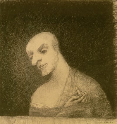Imaginaire Figuur, ca. 1881 door Odilon Redon