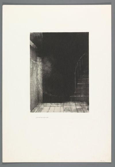 Het Spookhuis, illustraties bij tekst van Bulwer-Lytton, in het Frans vertaald door René Philipon door Odilon Redon