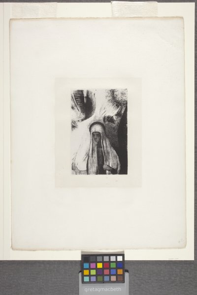De Oude Vrouw: "Waar Ben Je Bang Voor?" door Odilon Redon