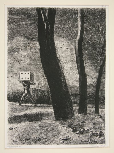 De gokker, uit de portfolio In de droom door Odilon Redon