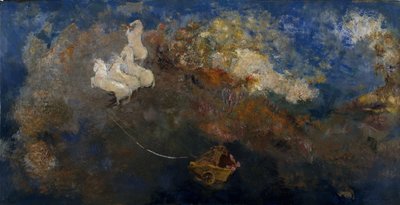 De strijdwagen van Apollo door Odilon Redon