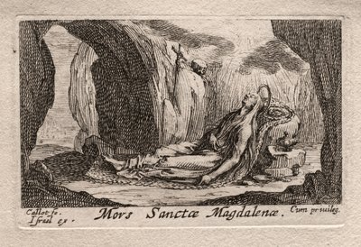 Les Pénitents: Dood van St. Magdalena door Odilon Redon