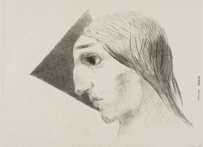 Waanzin, plaat zes uit Voor Edgar Poe door Odilon Redon