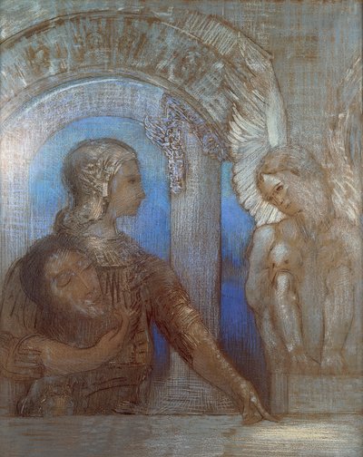 Mystieke ridder, door Odilon Redon (1840-1916) door Odilon Redon