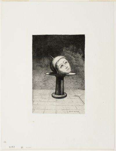 Op de Schotel, plaat tien uit In Dromen door Odilon Redon