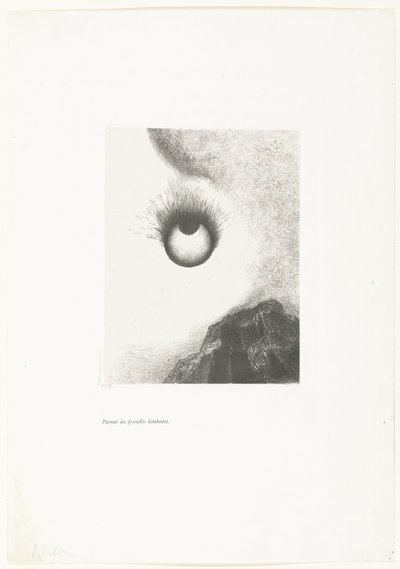 Overal vlammende ogen door Odilon Redon