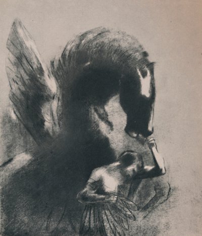 Pegasus Gevangen door Odilon Redon