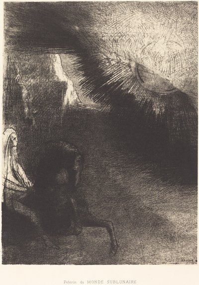 Pelgrim van de sublunair wereld door Odilon Redon