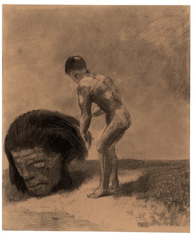 Primitief Wezen door Odilon Redon