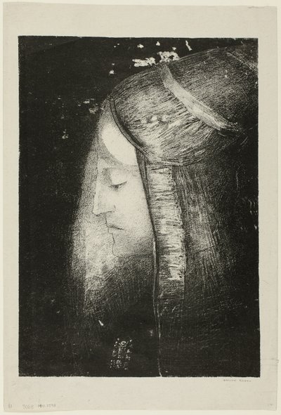 Profiel van licht door Odilon Redon