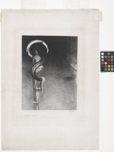 Serpent-Auréole door Odilon Redon