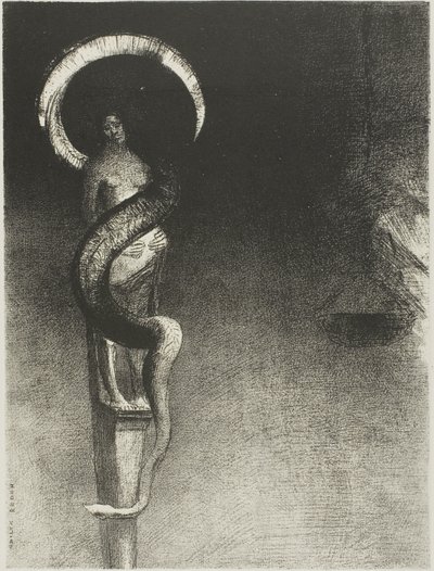 Slangenhalo door Odilon Redon