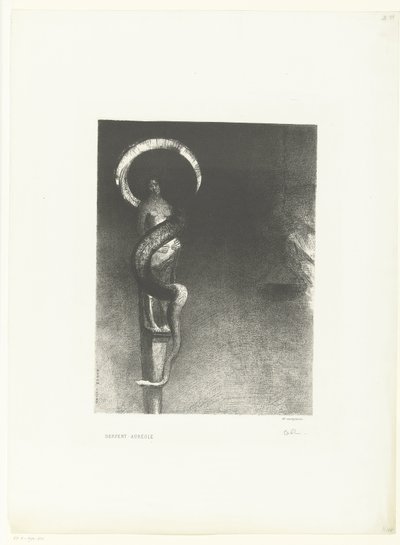 Slangenaureool door Odilon Redon