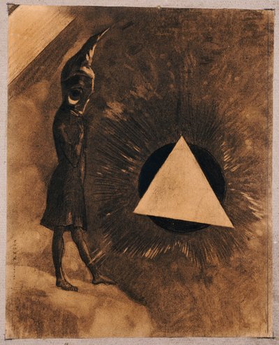 Zorg voor het absolute. Filosoof, 1881 door Odilon Redon