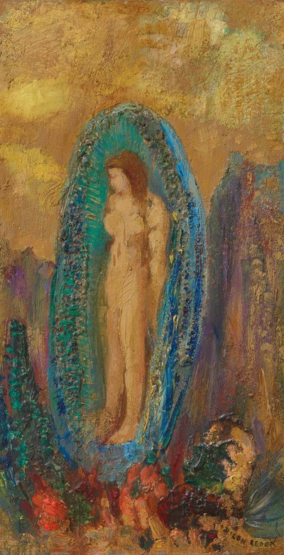 De geboorte van Venus of Aurisch ei door Odilon Redon