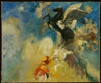 De Zwarte Pegasus door Odilon Redon