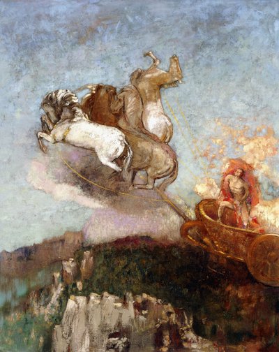 De wagen van Apollo, 1907-1908 door Odilon Redon