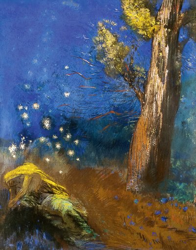 De dood van Boeddha door Odilon Redon