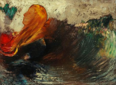 De dood van Ophelia door Odilon Redon