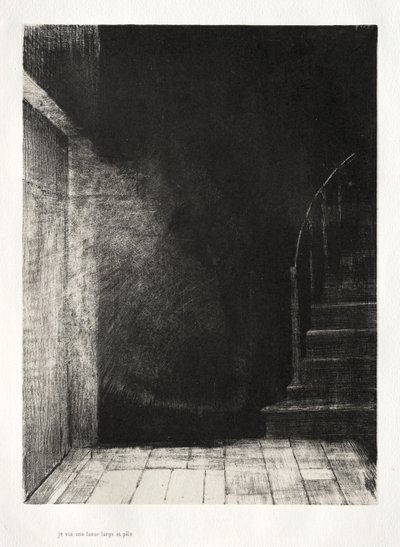 Het spookhuis: We zagen allebei een groot bleek licht door Odilon Redon