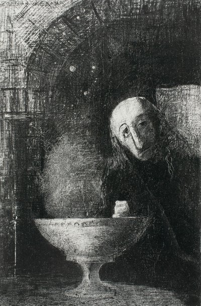 De Oneindige Zoektocht, uit Nacht door Odilon Redon